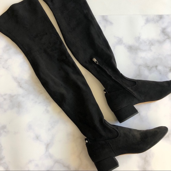dolce vita black over the knee boots